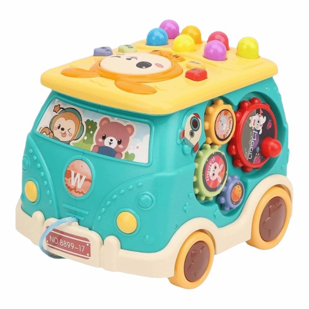 Multifunction Touch Busy Musical Bus Puzzle Children's Music Toys Baby Sensory Toys  Outdoor Indoor