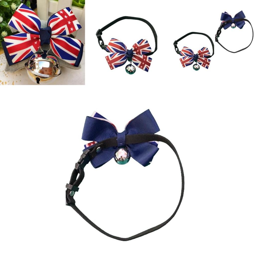 British Flag Bell Collar For Pets With Adjustable Size Great For Decorating Your Furry Friends