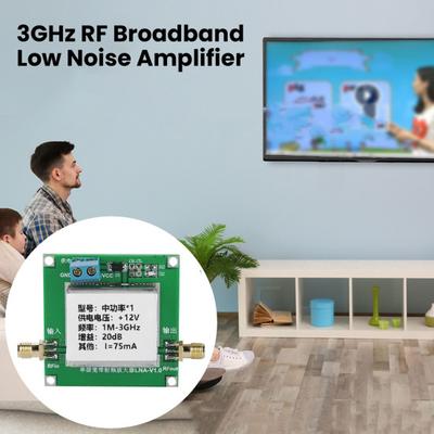 Wzmacniacz RF niskoszumowy 3 GHz szerokopasmowy 1M-3GHz 2dB/0.5GHz wzmocnienie szerokopasmowy wysokie wzmocnienie RF radio programowalne LNA moduł wzmacniacza mocy