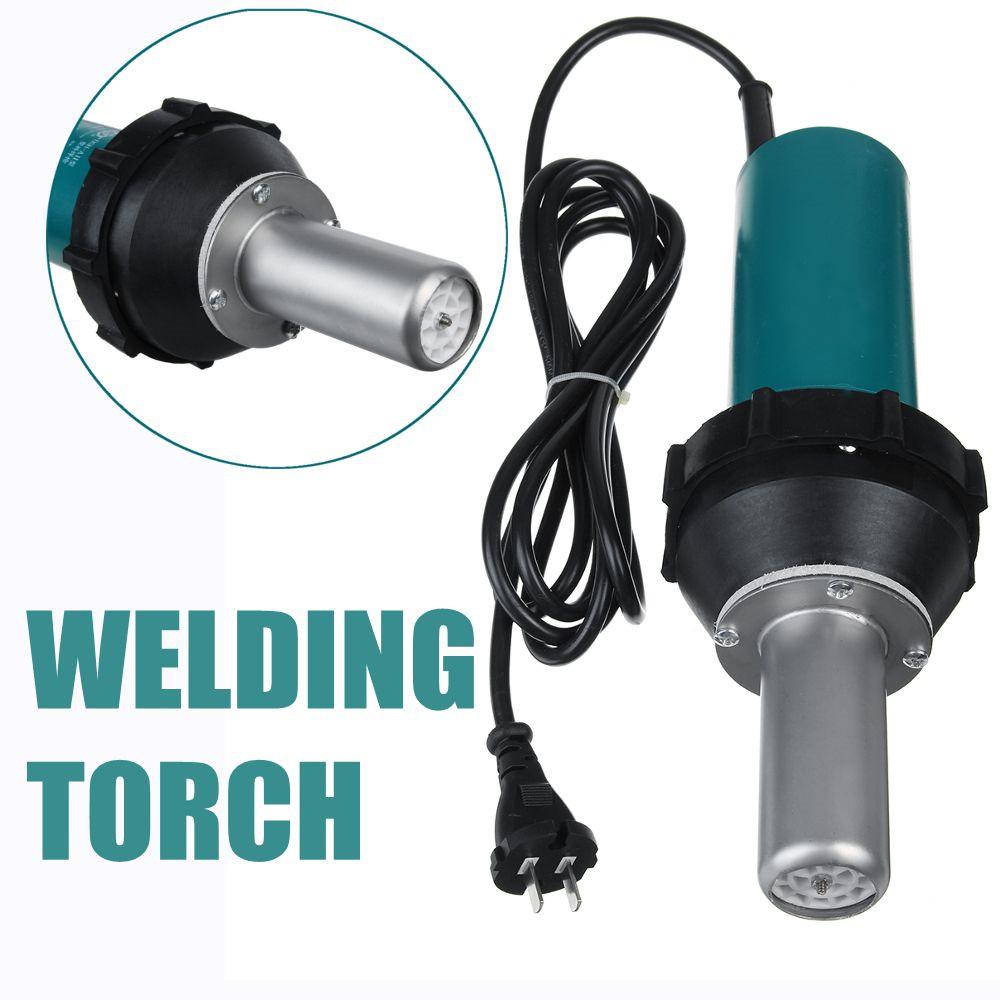 AC 220V 2000W 50/60Hz Hot Air Torch Plastic Welding Gun Welding Torches For Welder + Round / Flat Nose Wholesale Price