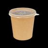 BJ Disposable Kraft Paper Takeaway Bowls with Lids
