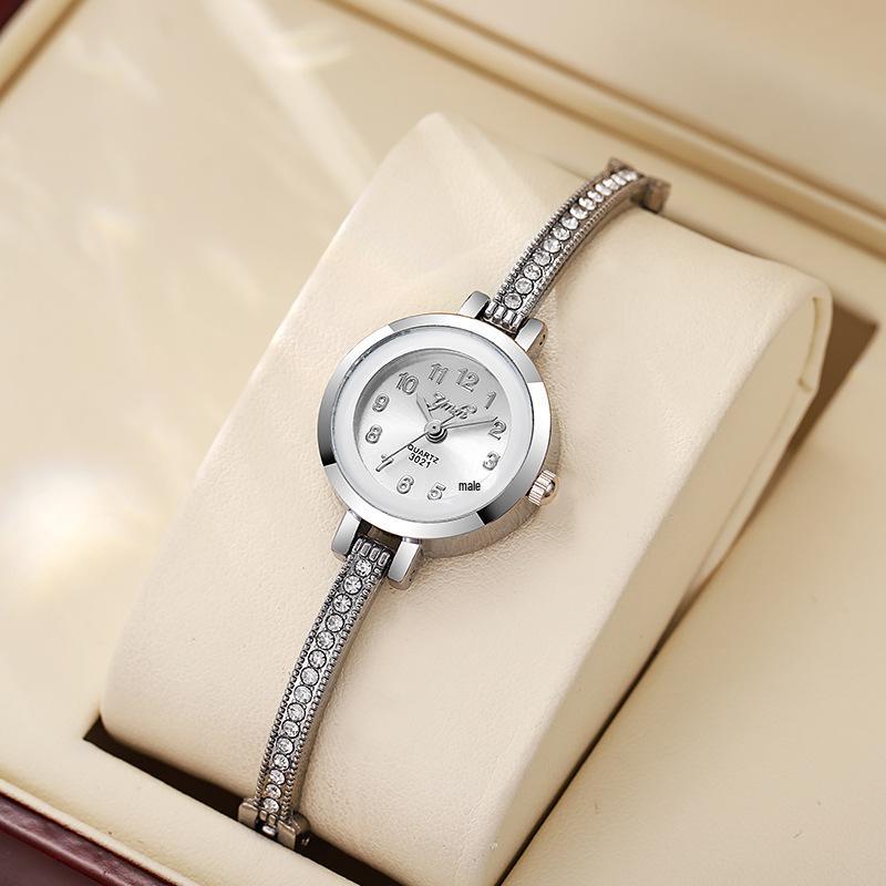 Elegant Women's Round Dial Watch - Student Style with Steel Band, High-End Fashion, Cross-Border Bestseller