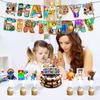 Theme Birthday Party Decoration Birthday Flag Balloons Cake