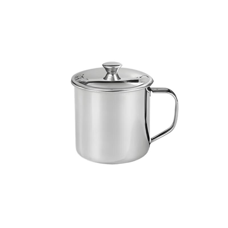 Jiwanggu 304 Stainless Steel Food-Grade Mug with Lid (10-Pack)