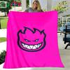 Fashion S-Spitfire Logo Pattern Blanket Flannel Thin Blanket Portable Home Travel Office Lunch Break Blanket Birthday Gift