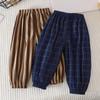 Children's Casual Pants Sweatpants Stripe Plaid Printed Boys Pants Girls Pants