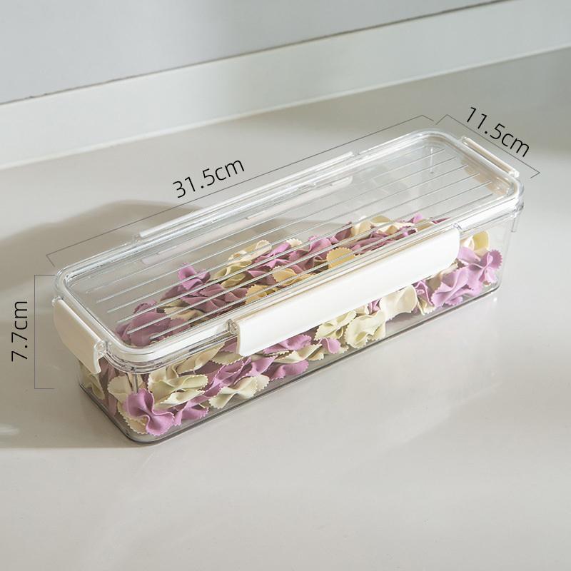 

Прозрачный контейнер для хранения лапши Герметичный влагостойкий Кухонный герметичный резервуар для хранения Большой вместимости Многофункциональный контейнер для продуктов