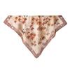 New Small Fresh Butterfly Print 61 * 61cm Square Scarf Mulberry Silk Cotton Blended Women's High-end Silk Scarf