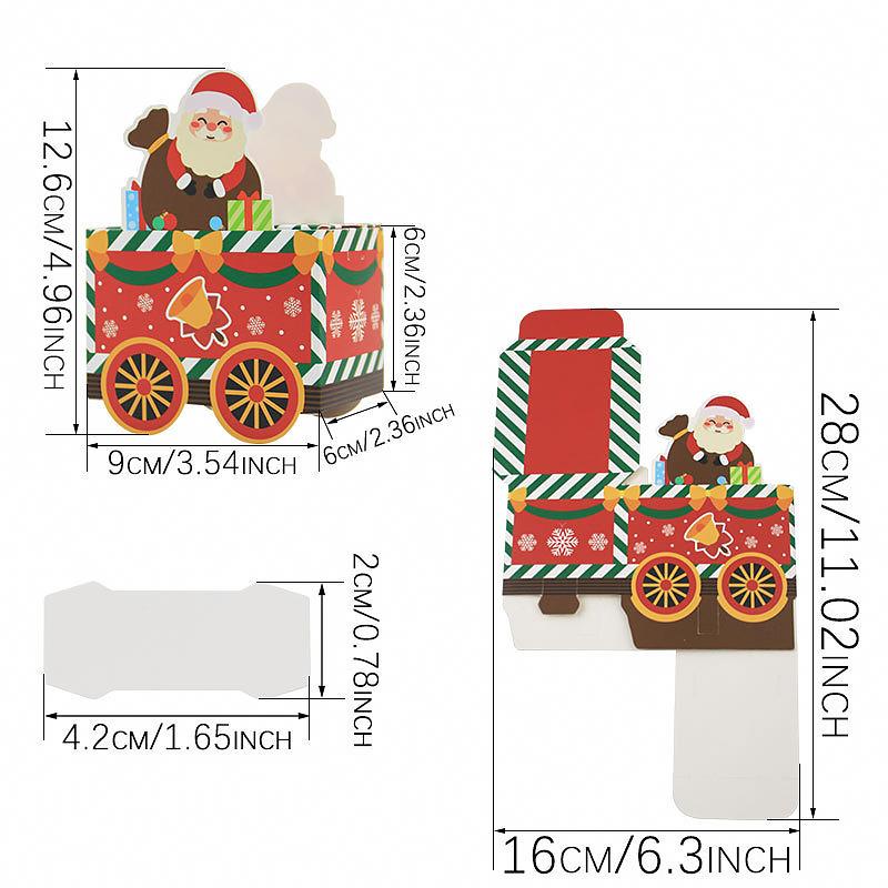 24pcs Advent Calendar Gift Boxes Festive Reindeer Designs Xmas Decorations & Accessories Elves Table Decor