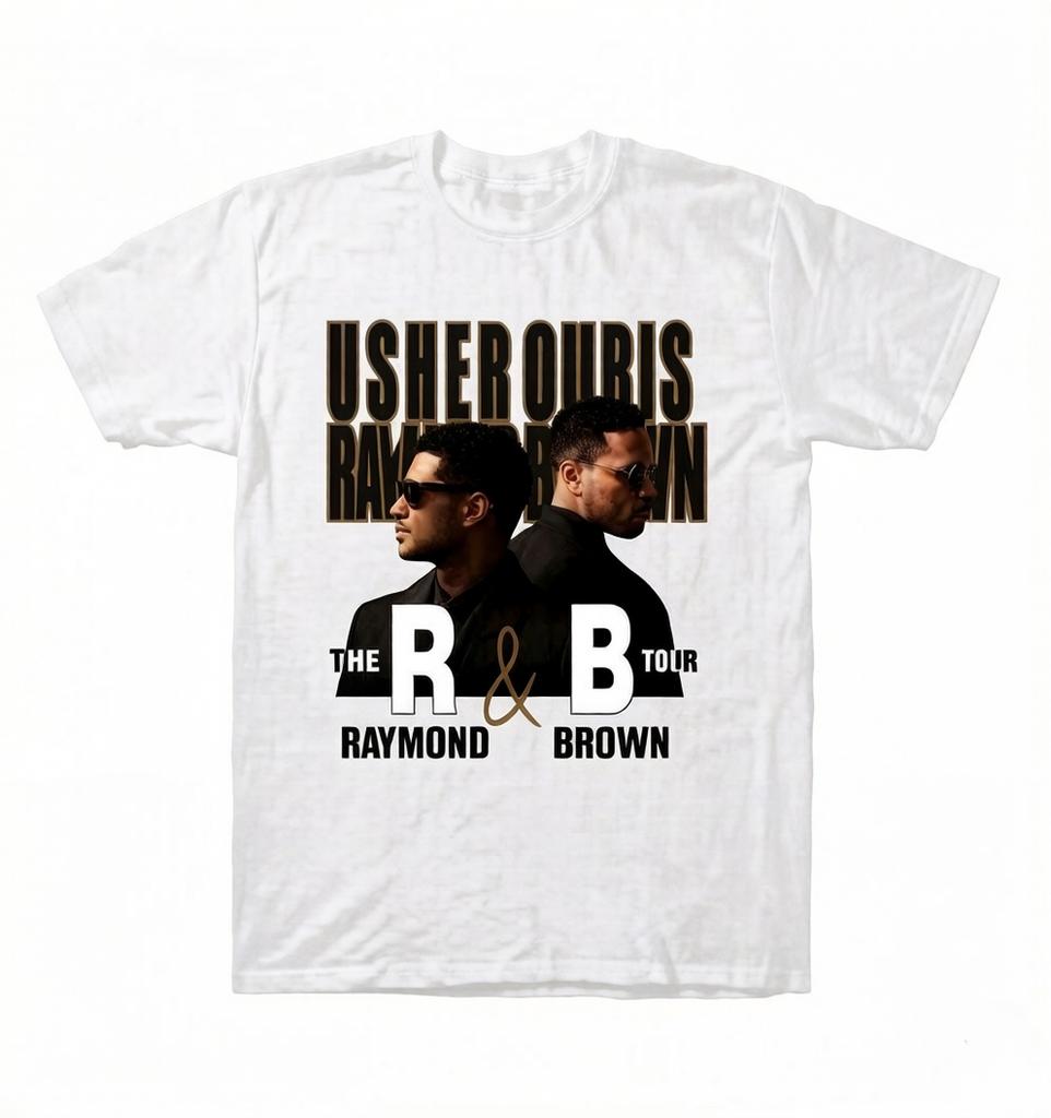Chris Brown UthernRaymond Brown RB Tour Graphic Unisexs Printed Tshirt Unisex Shortsleeved st Century Tshirt