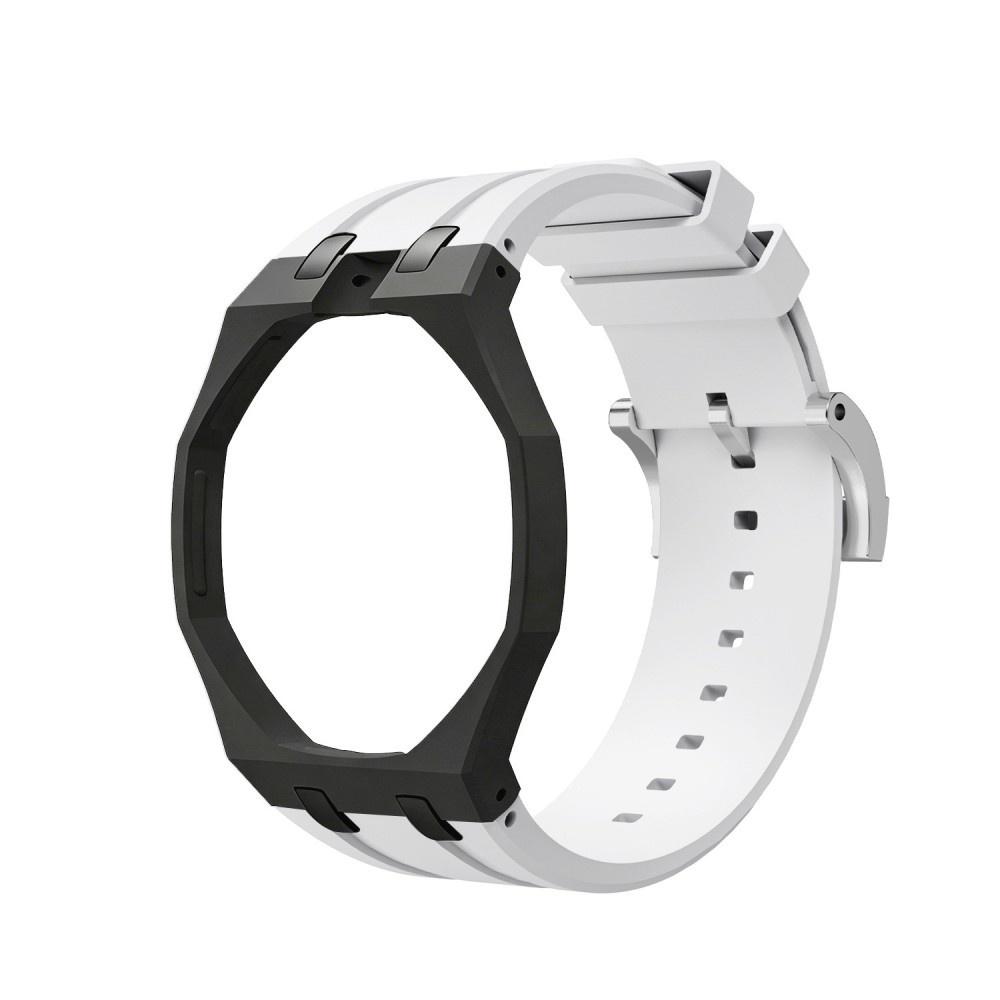 Dreifarbiger integrierter Silikon-Uhrenarmband-Mod-Kit mit Faltschließe Kompatibel mit Swatch X Royal Pop Uhrenzubehör