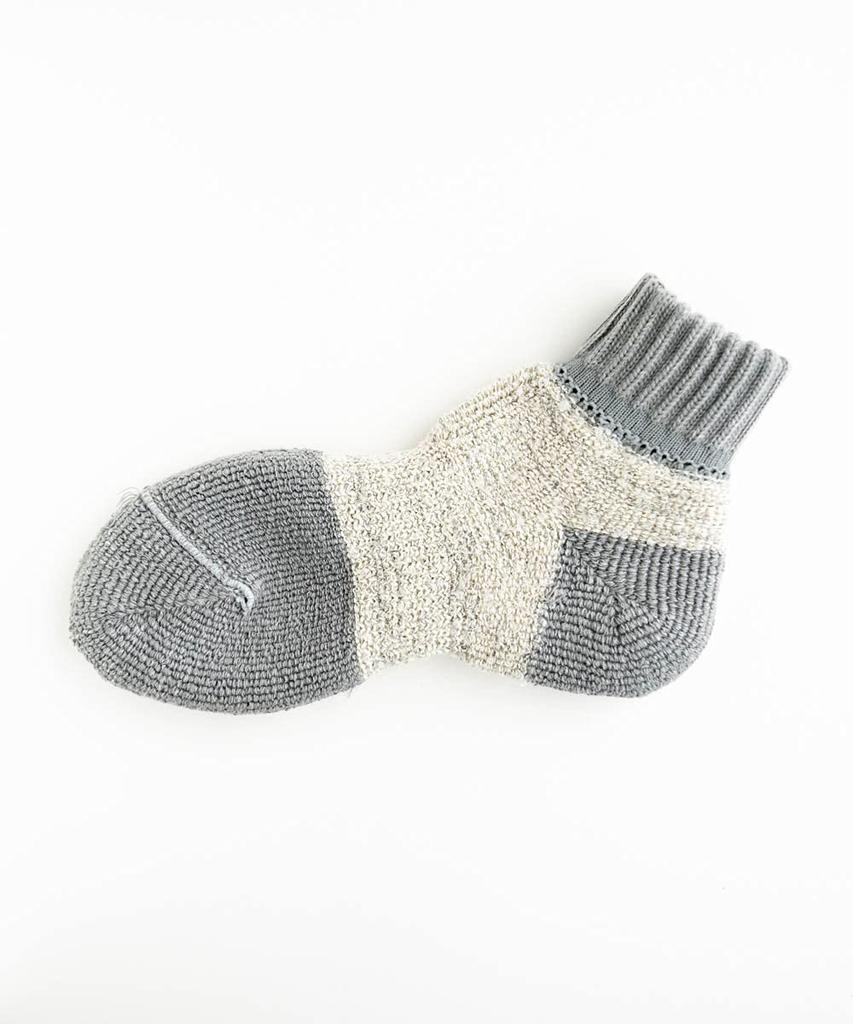 Nakota Low Gauge Panel Full Cold Sizes Oatmeal Socks, Cotton, Pile, Short, Warm, Weather, Men's (25-27cm),