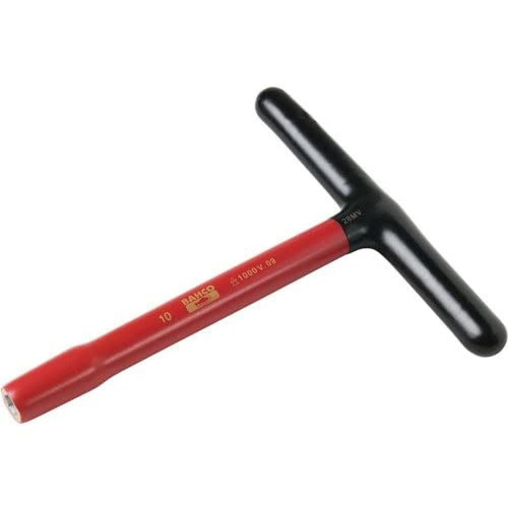 BAHCO Insulated T-Socket Wrench, 1000V Insulated T-Socket Handle, 10mm, 28MV-10