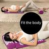 3-in-1-Massage-Akupunkturmatte mit einer Rolle für Rücken und Nacken