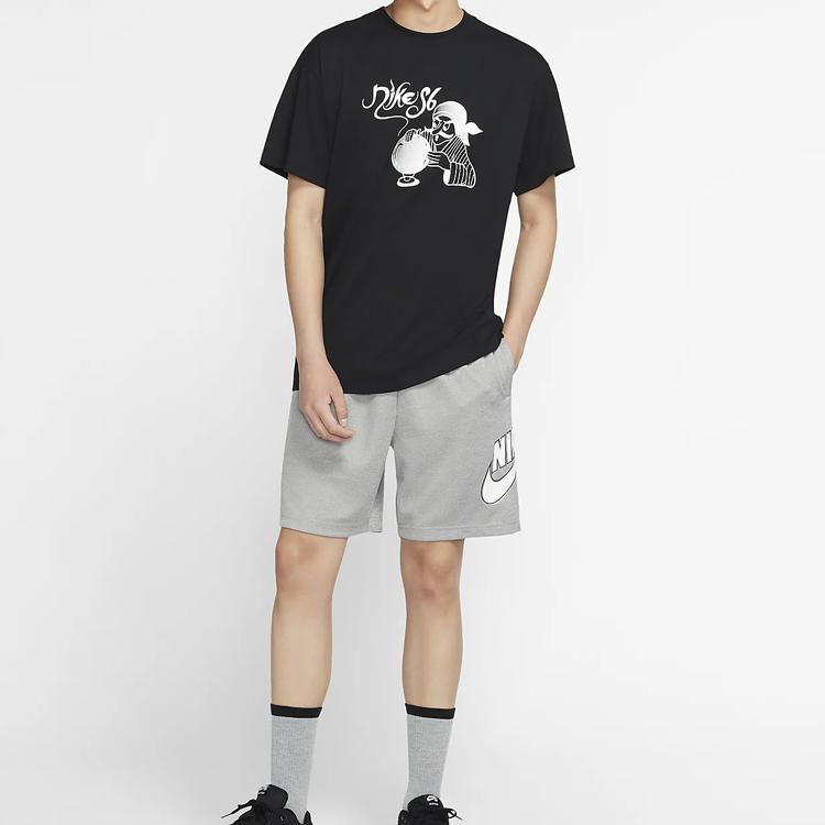 Nike SB Fortune Print T-shirt à Manches Courtes Skateboarding Homme Hauts Noir CW1457-010