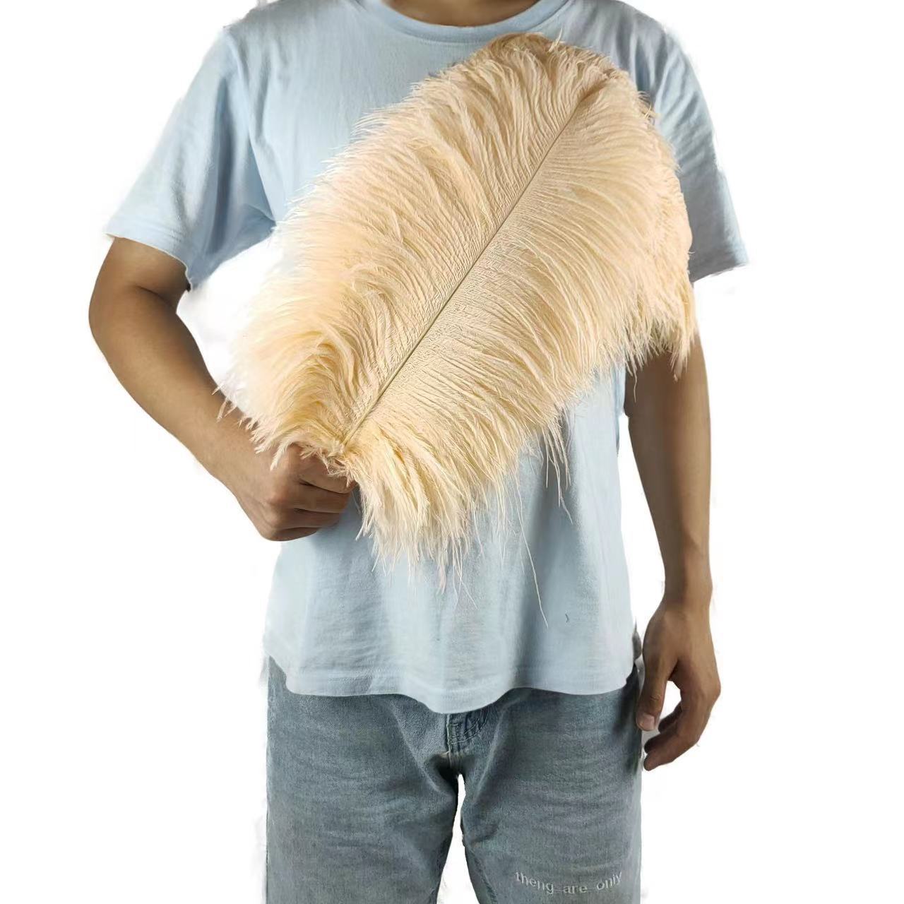 

10 шт 45-50 см красочные большие перья страуса настольный цветок настольный цветок свадебное украшение страусиные перья шампанского