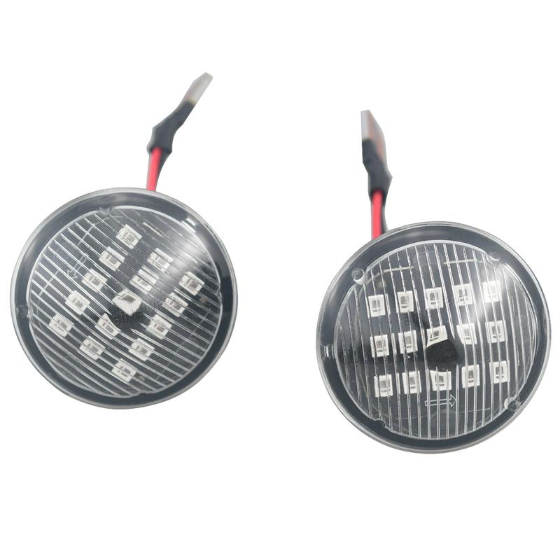 Left+Right For Fiat Punto 1999-2010 For Doblo 2001-2005 Car LED Dynamic Side Marker Turn Signal Light