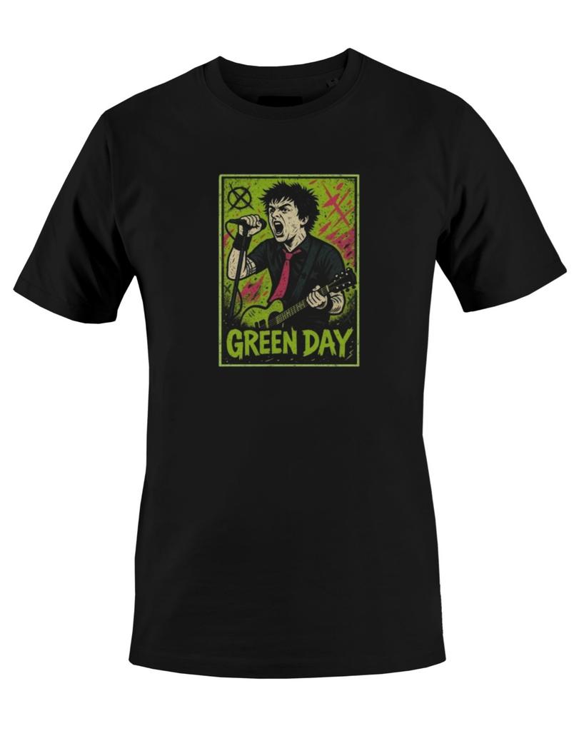 Green Day Punk Comic Billie Joel Graphic Mens T-Shirt