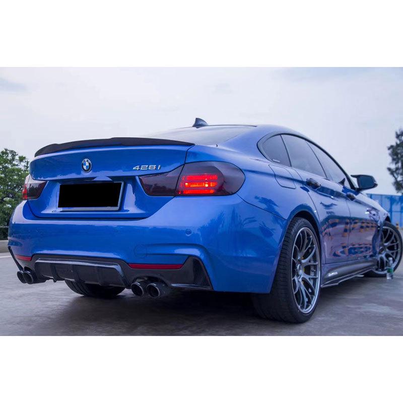 Lip spate dublu quad din fibră de carbon pentru BMW Seria 4 F32 F33 F36 M Sport