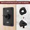 Toggle Switch Waterproof ON/Off DPST 4 Pin 30A 12V DC 20A 120V AC Toggle Rocker Switch 2 Way with Mounting Panel Cover for Marine Boat Car Truck