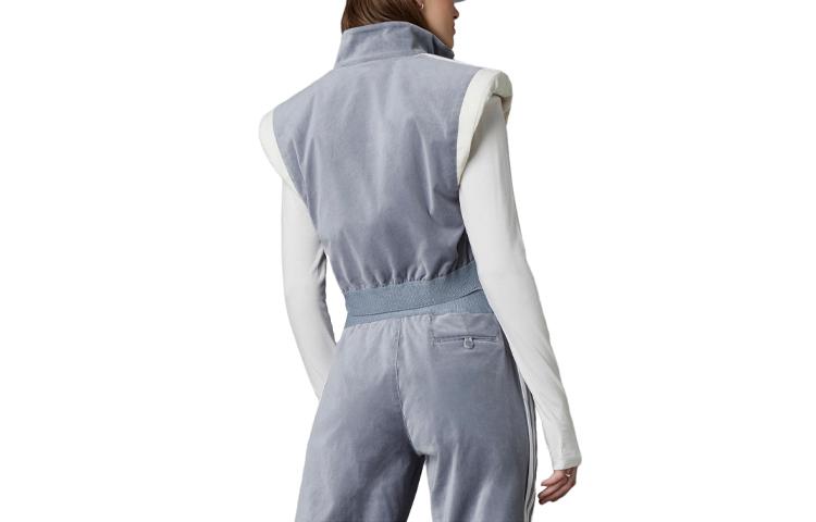 adidas Originals BLUE VERSION CHALLENGER Jackets Women's Light Gray Stand Collar Moderate Other HN1001