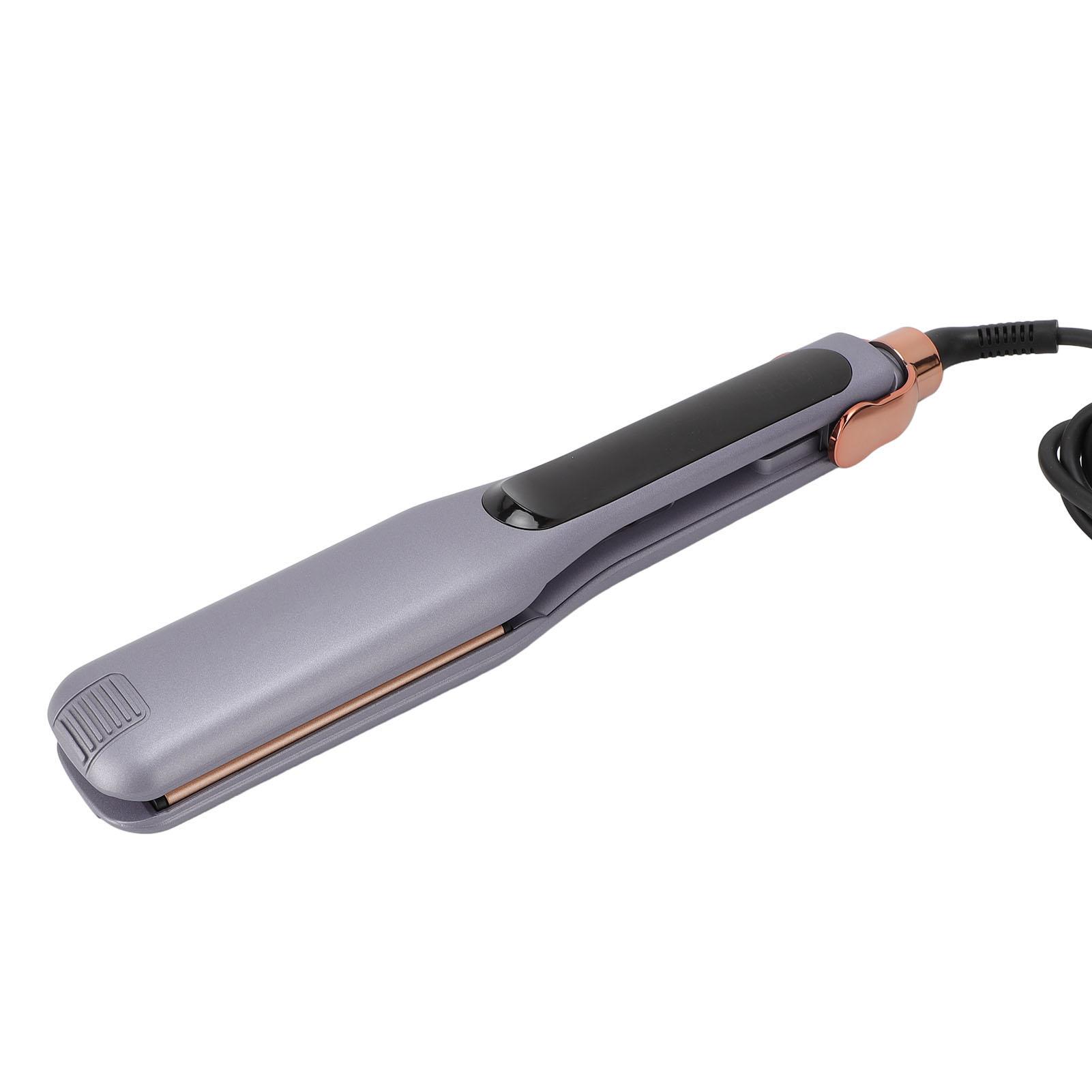 

Выпрямитель для волос с ЖК-дисплеем, широкими пластинами, быстрым нагревом, отрицательной ионизацией EU Plug