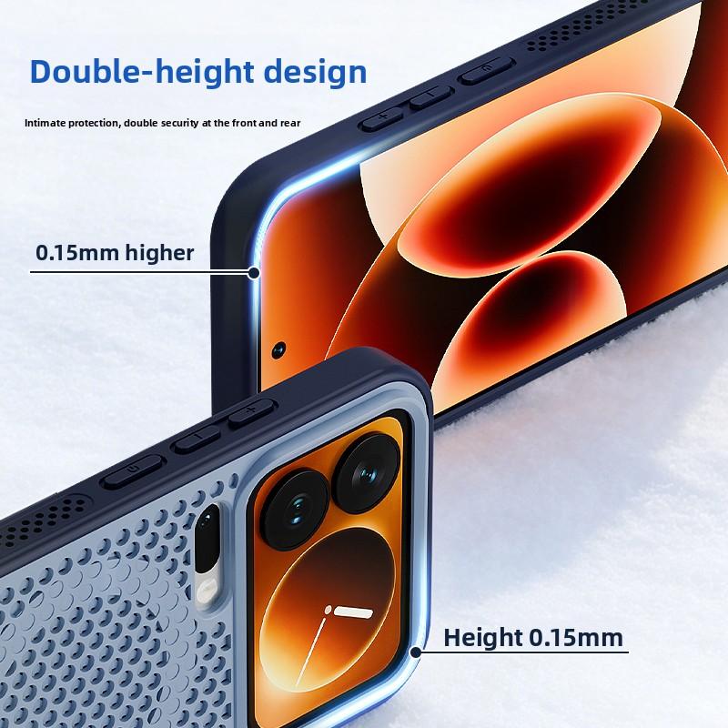 For Xiaomi Mi 17 Pro Max Case Hard Silicone Heat Dissipation Magnetic MagSafe Protect Back Cover For Xiaomi Mi 17 15 14Pro Shell