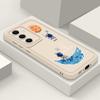 Cartoon Astronaut Pattern Matte TPU Case For Samsung S25 Edge S24 FE S23 Ultra S22 A56 A36 A26 A16 A15 A55 A35 Soft Shockproof Anti-Fall Phone Cover
