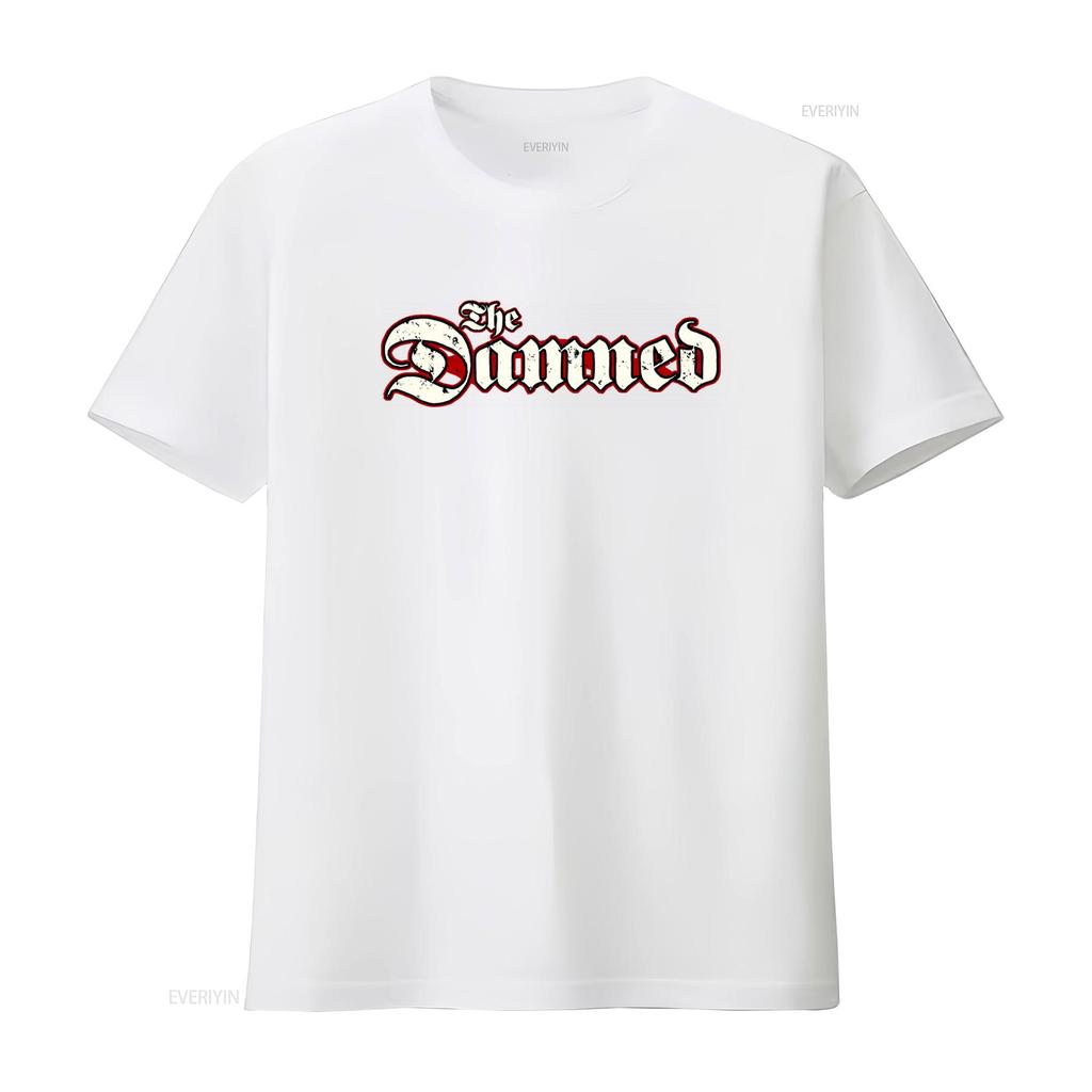 The Damned Punk Rock T Shirt Vintage Style for Generation X Fans Featuring Buzzcocks Clash Vibrators Adverts Undertones Casual