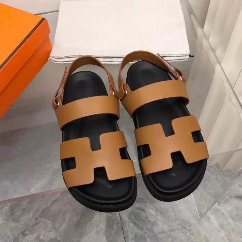 Summer new large size women's shoes sandals women's word Velcro snal