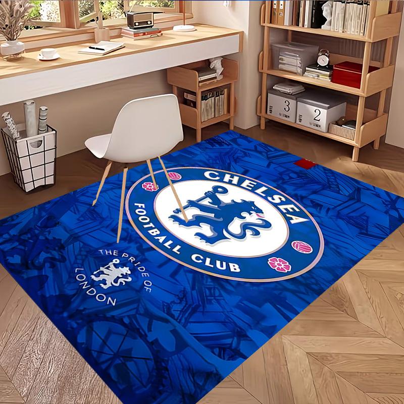 Manchester City FC Print Rug, Washable Floor Carpet, For Entryway Dorm Laundry Room Office Study, Home Decor Birthday Christmas Gift