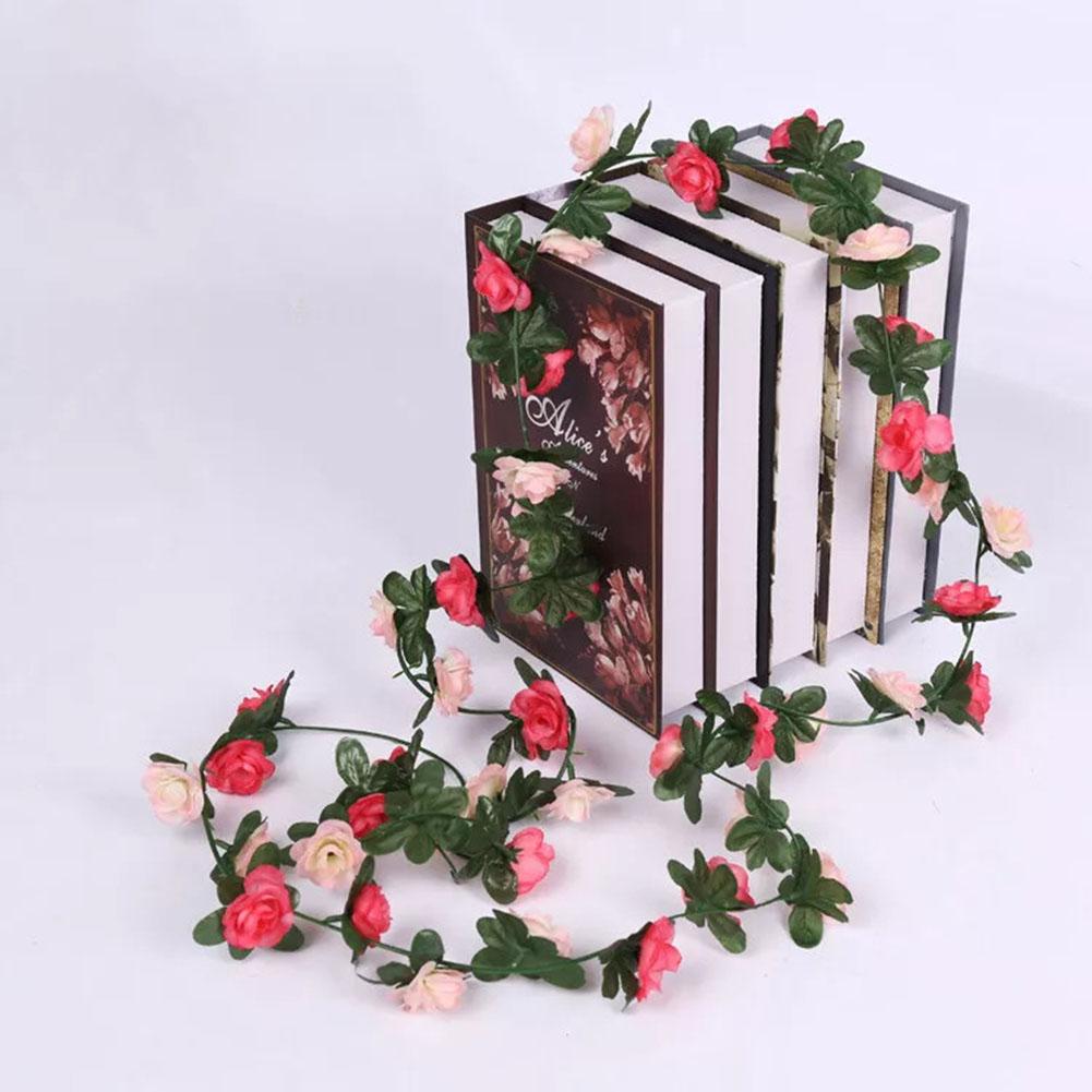 2,5 M Rosenranke Deko Hochwertige Seide Innen- und Außenbereich Langlebig und Farbecht Realistische Details