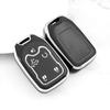 5/6 Buttons Silver Edge for GMC Terrain Yukon Chevrolet Suburban Tahoe TPU Car Smart Key Case Protector Cover Keyless Auto Accessories