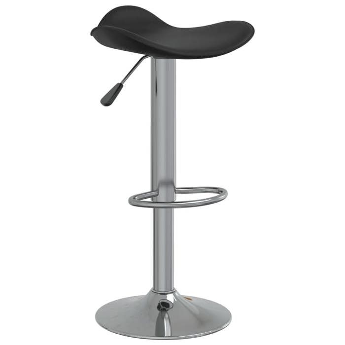 VidaXL Bar Stool Swivel Seat Bistro Counter Chair Pub Stool Counter Seat Black Chrome Steel and 335080