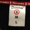 CUNE Back Print Long Sleeve Sweat Zip Hoodie S Black Women Used