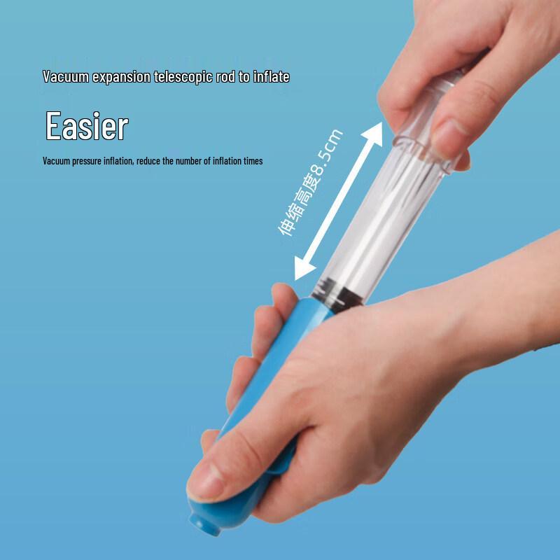 Portable Two-Way Air Pump with Pressure Gauge