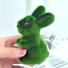 Schaumstoff Osterhase Mini Grün Künstlicher Hase für Hausparty Garten Osterdekoration Lebendiger Hase Oster Schreibtischornament