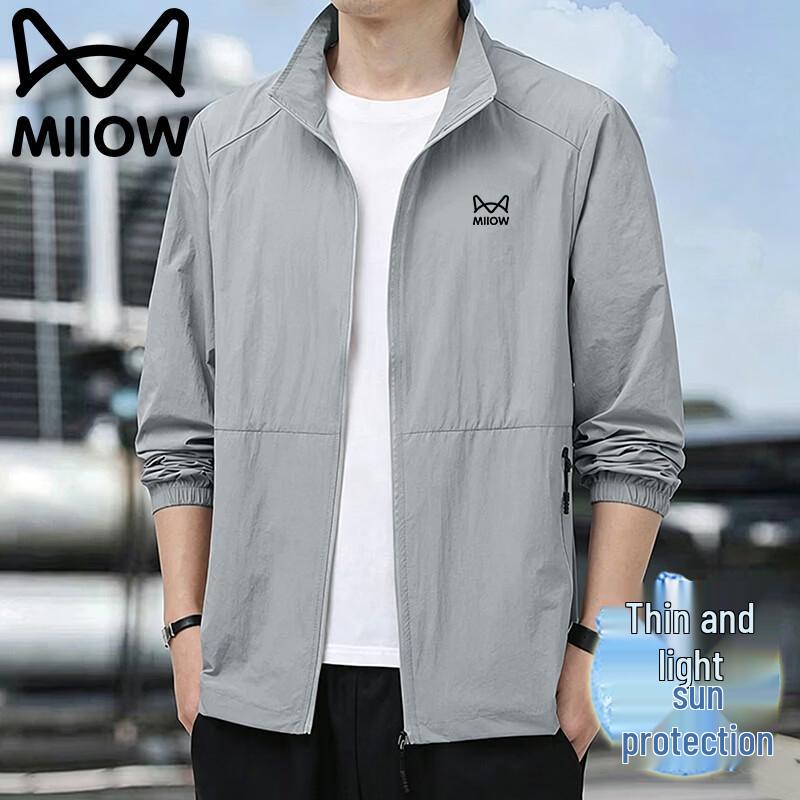 MiiOW Men s Stand Collar Sun Protection Jacket 5XL