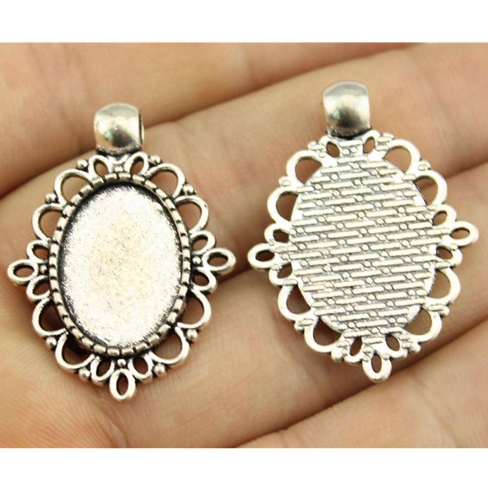 Owalna szklana baza kaboszonowa, oprawa, ramka pasująca 18x25mm 13x18mm, akcesoria, części, męska biżuteria, masywna, oryginalna dla Ciebie