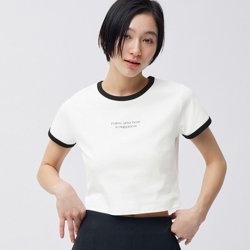 

Футболка GU by Uniqlo Graphic Bicolor Mini с коротким рукавом +EC