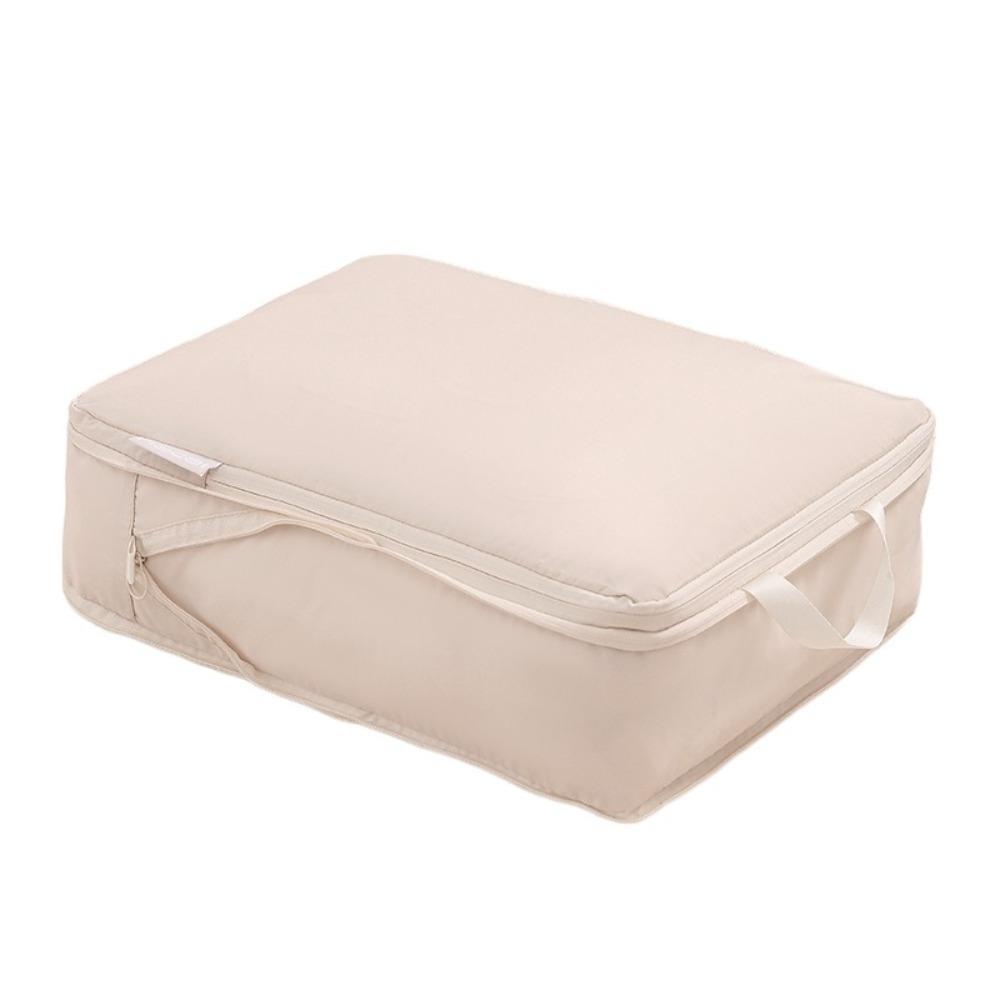 

Маленький компрессионный мешочек для одежды, многоцелевой защитный чехол, высококачественная дорожная сумка 36x26x10cm-Beige