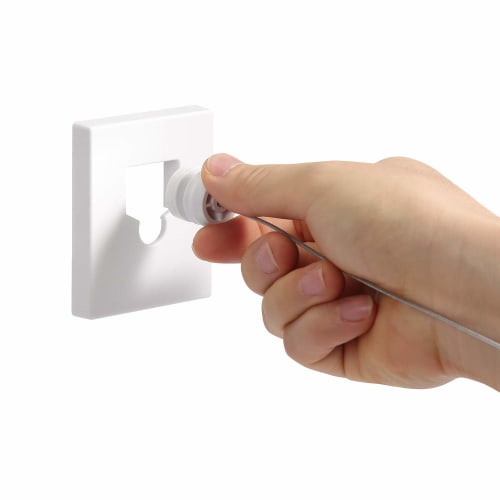 Corda de Varal Retrátil para Interior Homeme, Capacidade de Peso 20kg, Montagem na Parede, 4,2m de Comprimento, Flexível, Recuperação Lenta, Corda de Varal Oculta, Aço Inoxidável SUS304