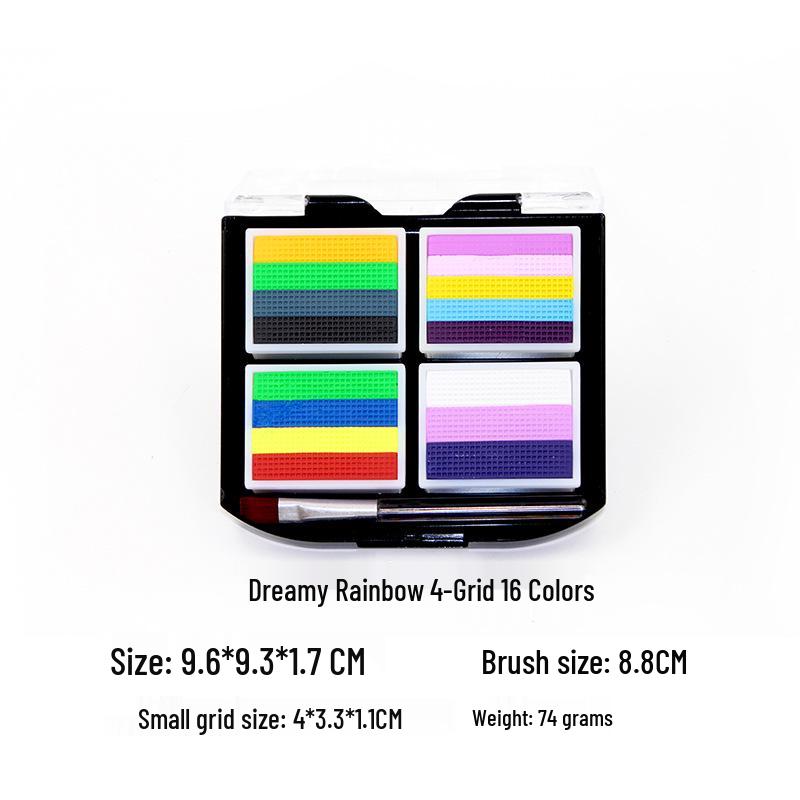 

Дитячий аквагрим для сцени, вуличних виступів та Хелловіну - Заправка Райдужні смуги