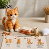 Kit de Costura con Adorno 3D Kit DIY Patchwork Gato Relleno de Algodón Crea Adorable Animal Lindo