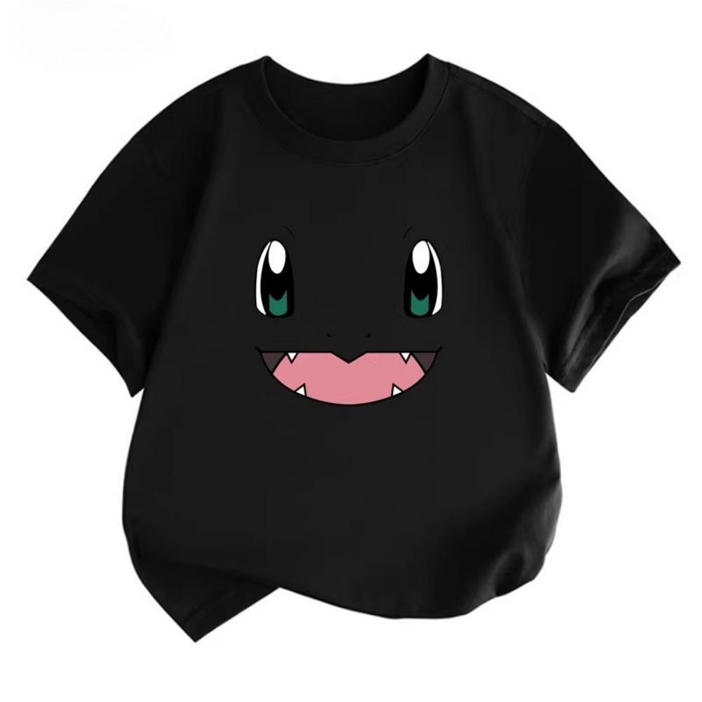 Potdemiel Pikachu Print  Children's T-Shirt, New Summer Style, Casual, Comfortable, and Breathable Children's Top