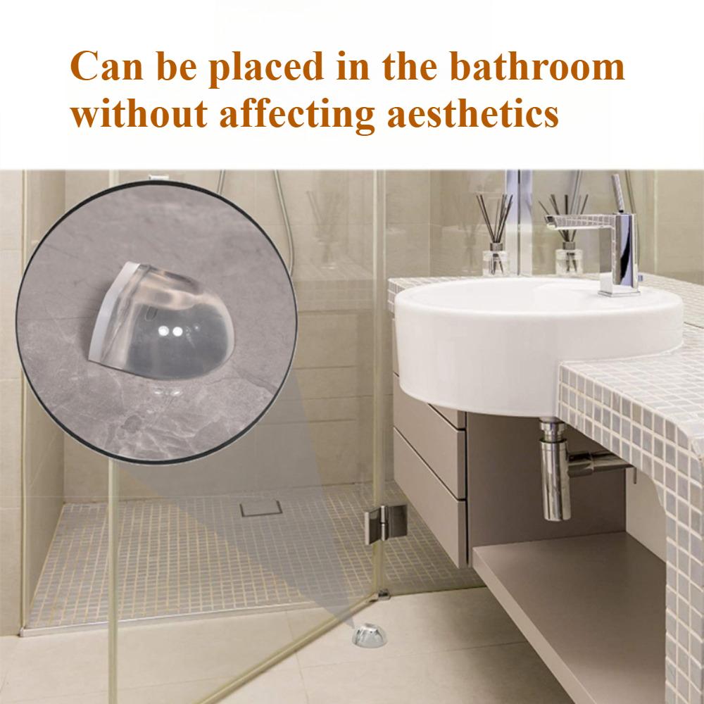 1PC SilentGuard Transparent Door Stop Self Adhesive TPU Plastic Non Slip No Drill Anti Collision Bumper for Home Office
