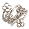 Ring Flower Full Ring M68130 Silver Metallic #5.1(US Size) 5.0g Women Used