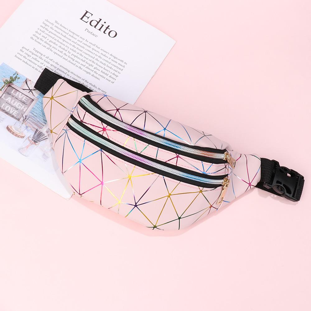 Female Wallet Hip Purse Storage Bag Waist Packs Fanny Pack Make-up Pouch Laser Belt Bags