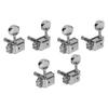 6Pcs Guitar String Tuning Peg Metal Tuner Key Machine Head Set Kit for Acoustic Electric Silver