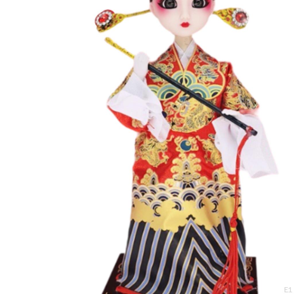 Chińska Lalka Statua Styl Rzeźba Dekoracja Domu Ozdoba Stołu Tradycyjna Figurka dla